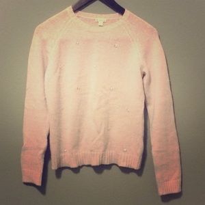 NWOT Wool J.Crew Crewcuts Lilac Beaded Dtl Sweater
